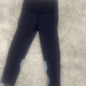 Black and Blue Leggings